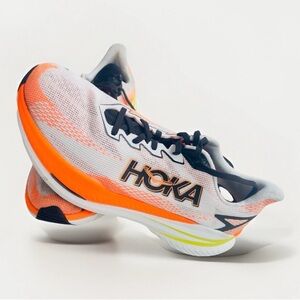 Hoka One M Mach x 3 Running Color WNG-WHITE/NEON TANGERINE Size 10.5 D Men's